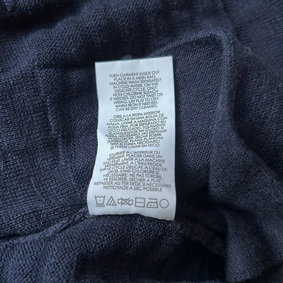 CABI Classic Snap Cardigan Duster Navy Blue style #5135 EUC - Picture 5 of 7